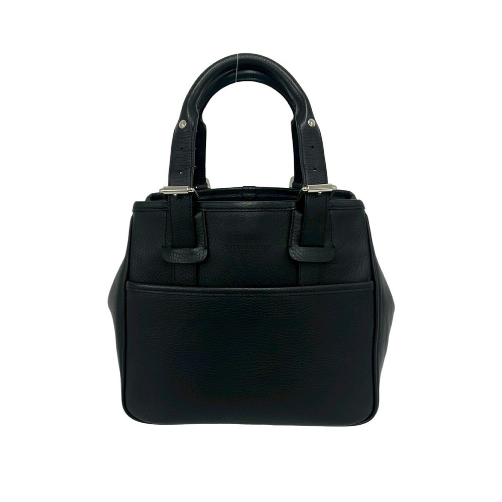 BURBERRY Burberry Logo Embossed Nova Check Pattern Leather Handbag Mini Tote ...